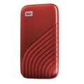 Western Digital 2TB My Passport SSD External Portable Solid State Drive, Red, Up to 1,050 MB/s, USB 3.2 Gen-2 and USB-C (USB-A for older systems) Compatible - WDBAGF0020BRD-WES